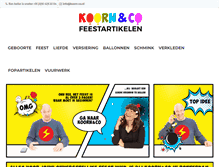 Tablet Screenshot of koorn-co.nl